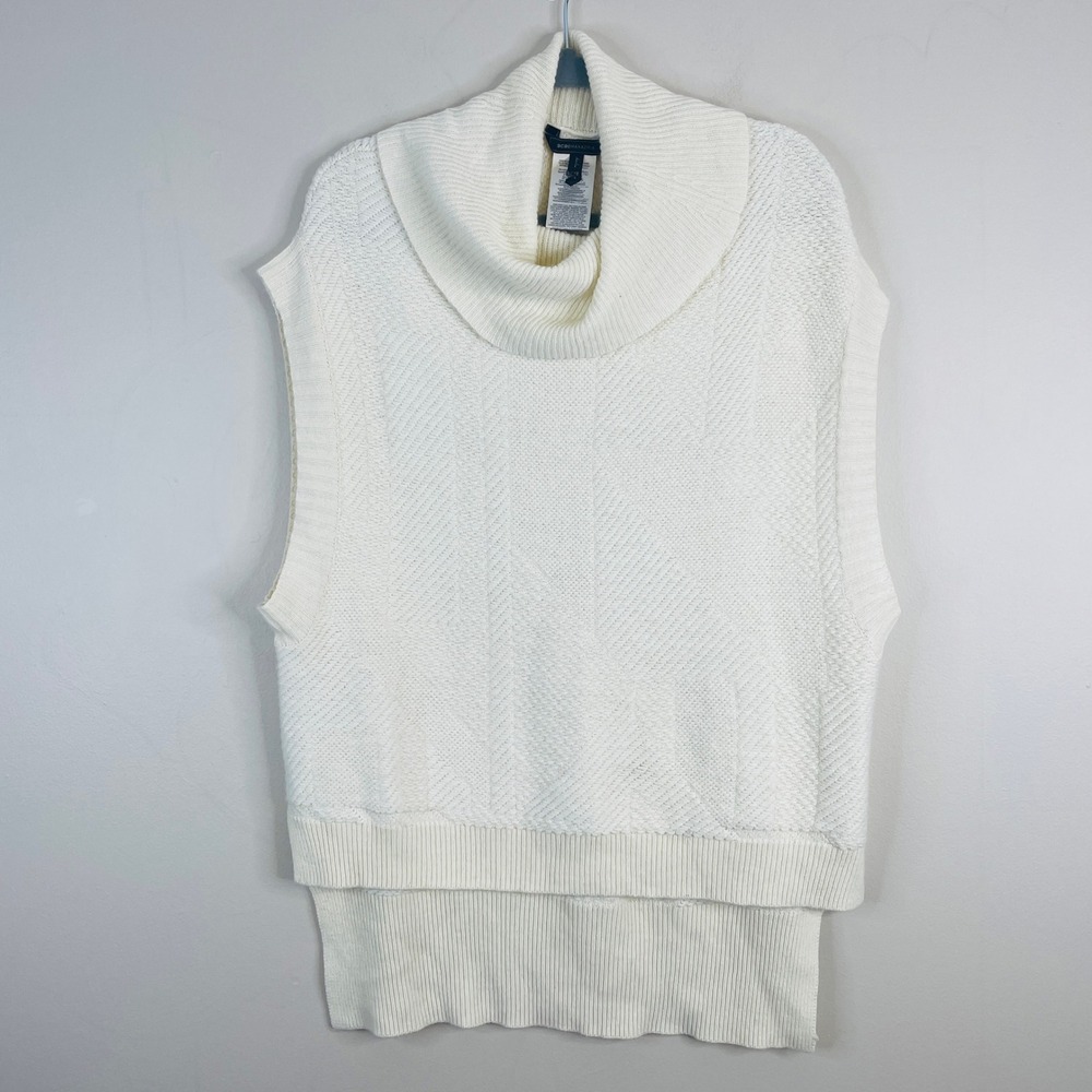 BCBGMaxAzria Cowl Neck Relaxed Sweater XXS Cashmere Angora Mohair Chic Elevated